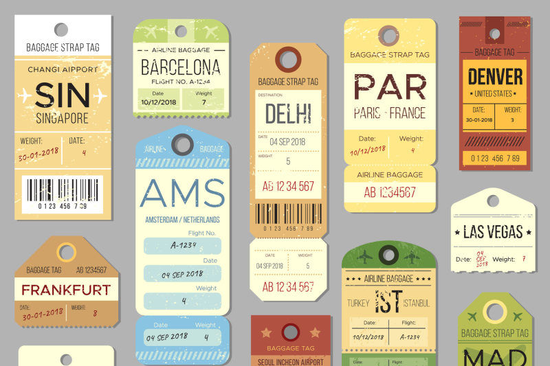 old-luggage-tag-or-label-with-flight-register-symbol-isolated-vintage