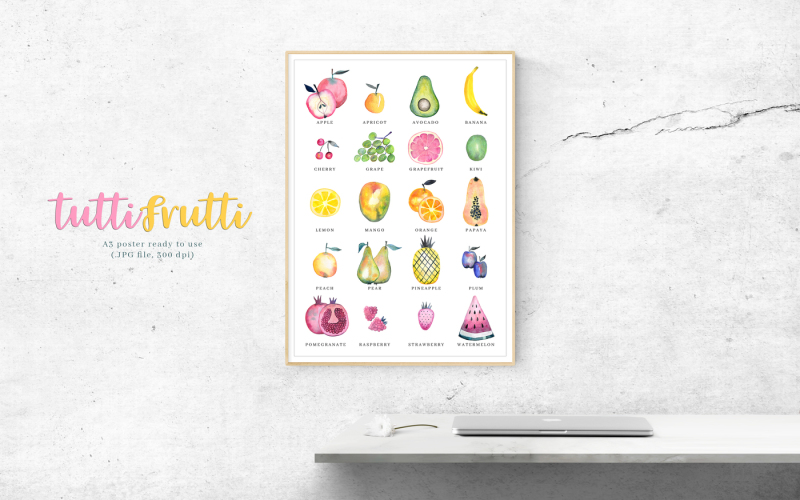tutti-frutti-watercolor-set