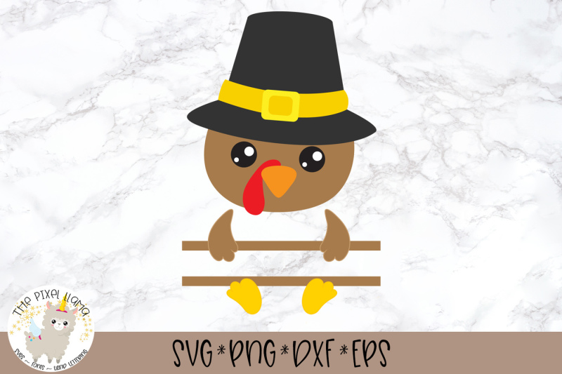 turkey-pilgrim-boy-split-name-monogram-svg-cut-file