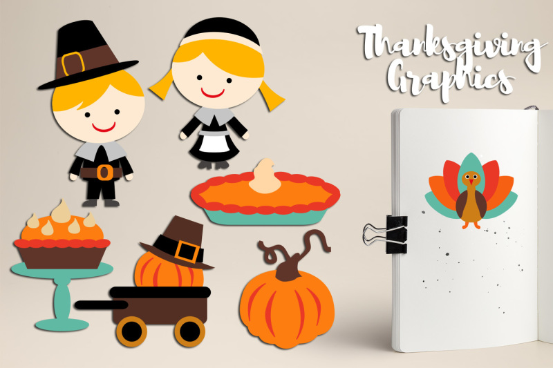 thanksgiving-graphics-pilgrim-pumpkin-pie