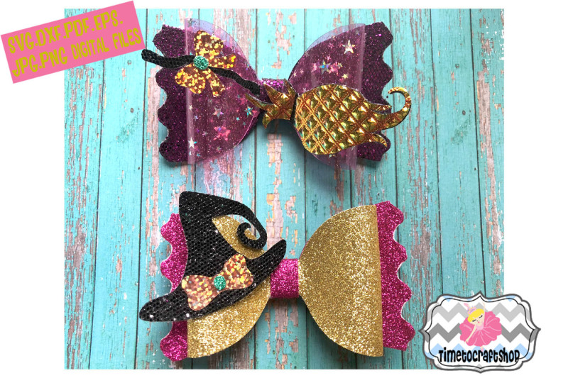 halloween-witch-and-broom-hair-bow-template-twin-set