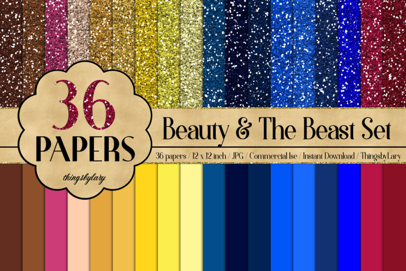 36-glitter-and-solid-color-princess-red-and-blue-papers