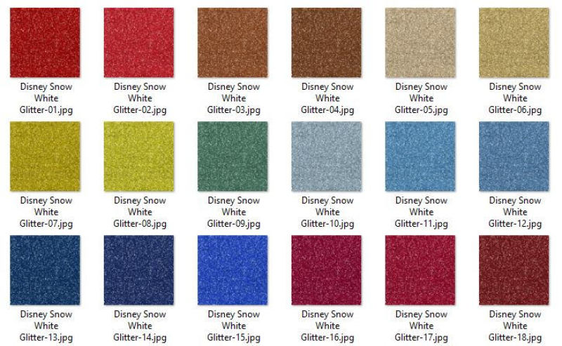 36-glitter-and-solid-color-princess-red-blue-and-yellow