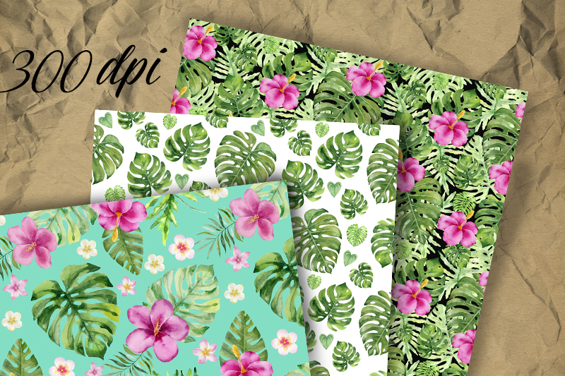 tropical-seamless-patterns