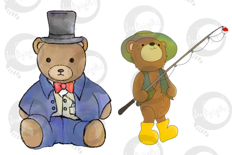 assorted-bears-6-png-clip-art-illustrations