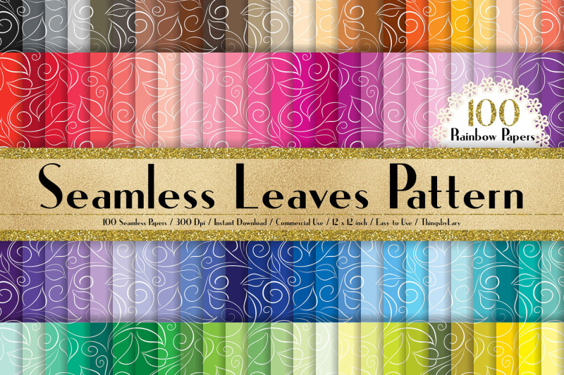 100-seamless-leaves-pattern-digital-papers