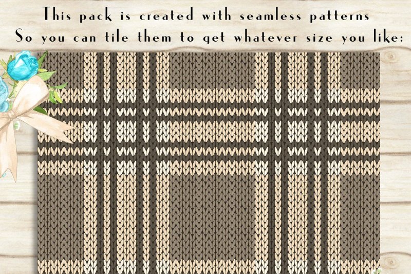 100-seamless-knitting-plaid-digital-papers-12-x-12-inch