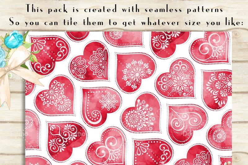 100-seamless-watercolor-ethnic-heart-valentine-digital-paper