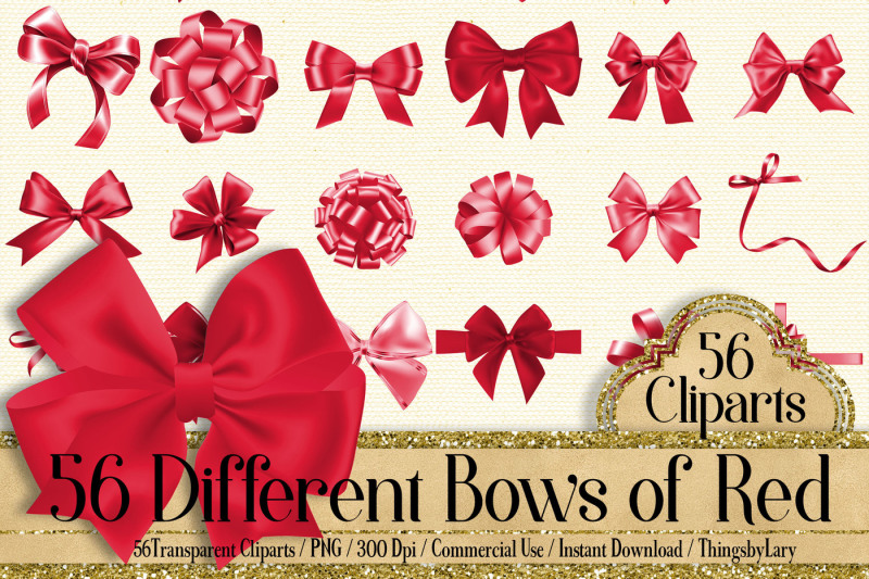 56-red-bows-and-ribbons-clip-arts-png-transparent