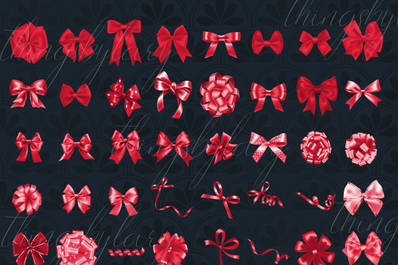 56-red-bows-and-ribbons-clip-arts-png-transparent