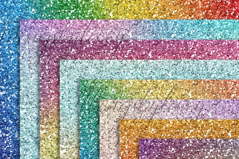 16-rainbow-glitter-digital-papers-gradient-ombre-glitter