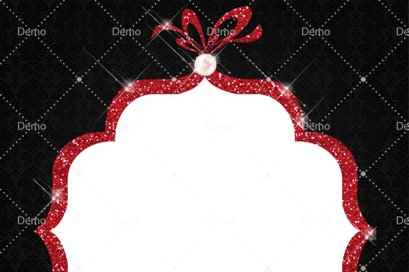 16-red-glitter-and-pearl-frames-jewelry-and-glitter-frames