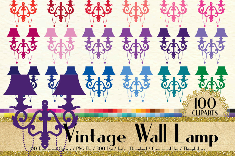 100-european-wall-lamp-clip-arts-antique-vintage-decor