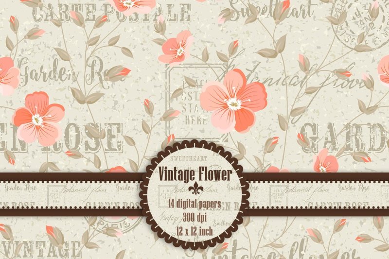 14-vintage-romantic-france-flower-digital-papers