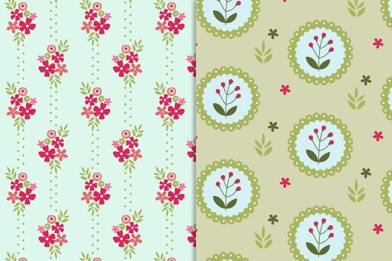 12-spring-flower-digital-papers-6-x-6-inch