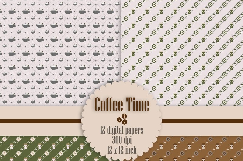 12-coffee-time-digital-papers-coffee-pattern-cookies-pattern