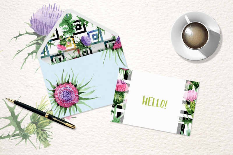 cool-thistle-png-watercolor-set