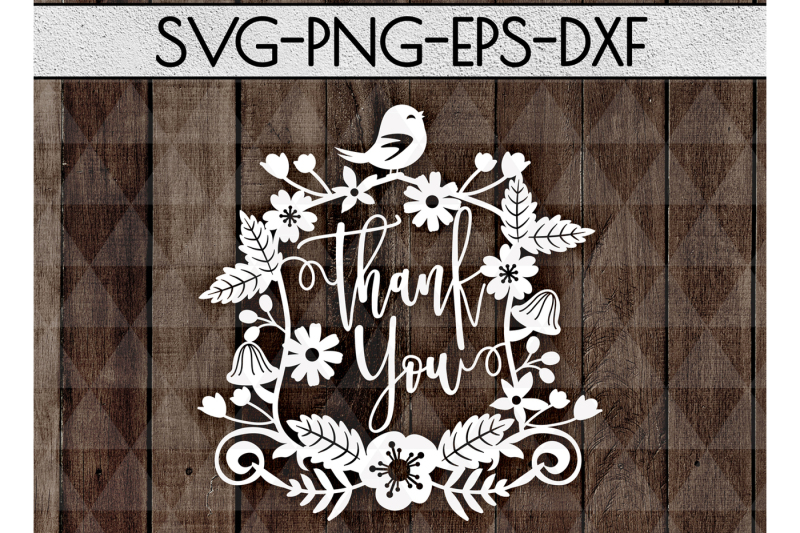 Download Thank You SVG Cutting File, Teacher Gift Papercut DXF, EPS ...