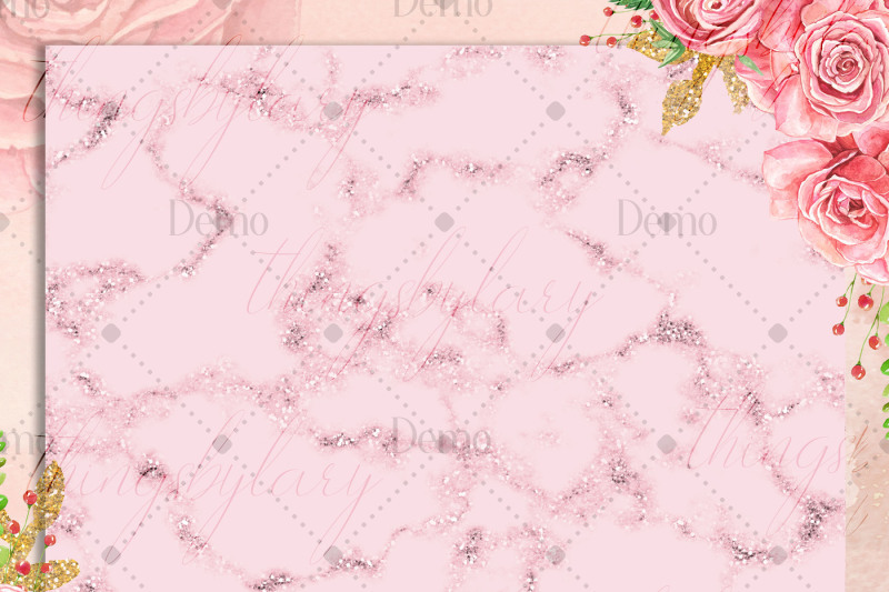 16-bubblegum-blush-pink-glitter-marble-texture-digital-paper