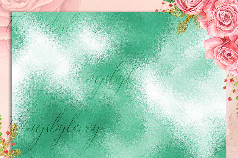 42-mint-and-teal-metallic-foil-texture-digital-papers