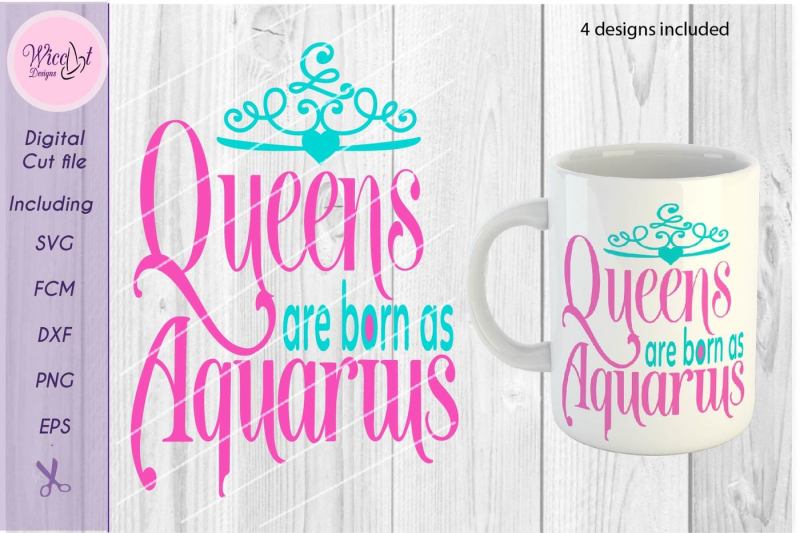 Download Aquarius svg, Queens are born as Aquarius, Zodiac svg ...