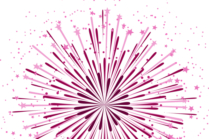 vector-background-with-anniversary-bursting-fireworks-on-white