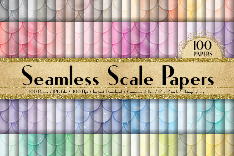 100-seamless-sparkle-mermaid-scale-digital-papers