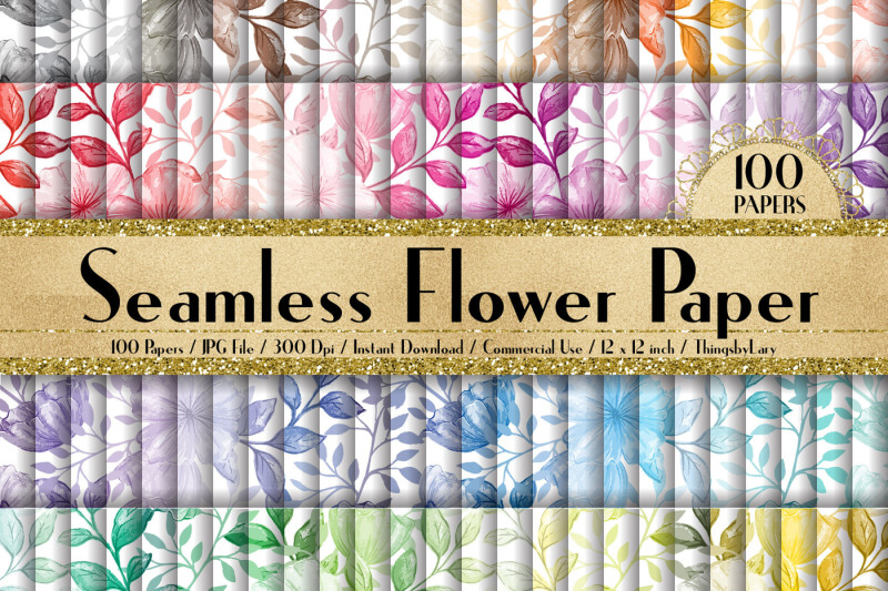 100-seamless-watercolor-rustic-flower-digital-papers