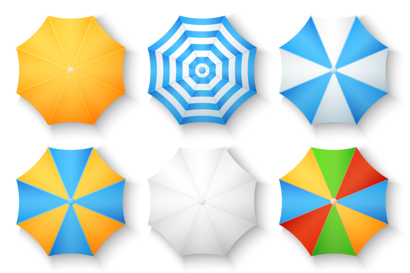 beach-sun-umbrellas-top-view-vector-icons