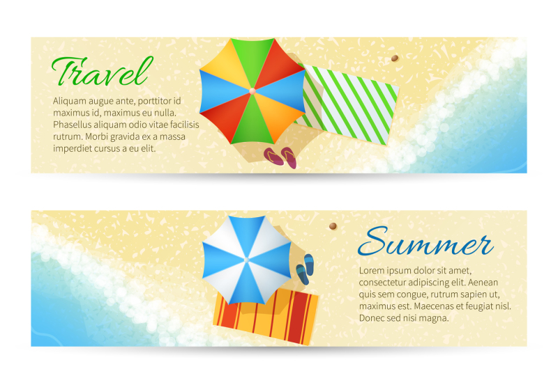 summer-travel-vector-banners-with-sea-beach