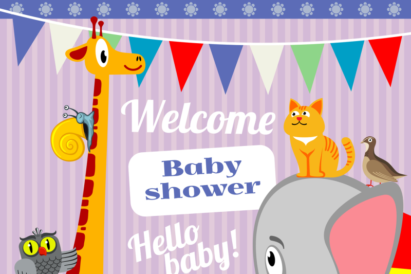 baby-shower-invitation-card-with-cute-animals-vector-template