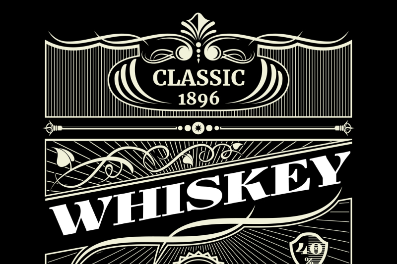 vintage-antique-american-whiskey-vector-label