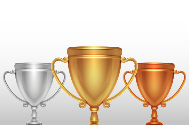 gold-silver-and-bronze-winners-cup-goblet-vector-set