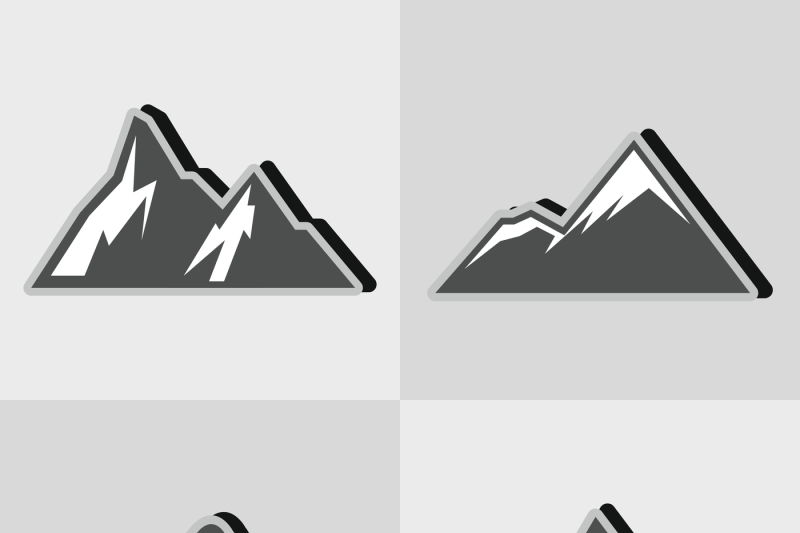 mountain-gray-icons-with-black-shadow