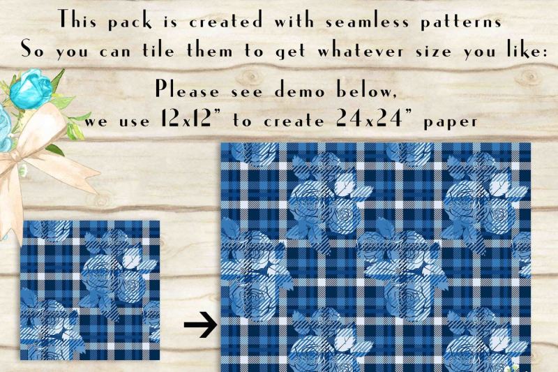 100-seamless-tartan-with-rose-digital-papers-cloth-texture