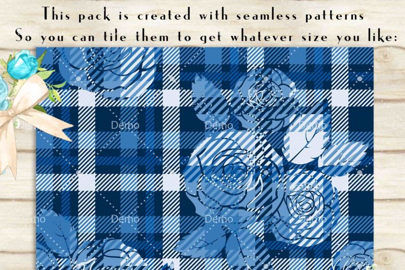 100-seamless-tartan-with-rose-digital-papers-cloth-texture