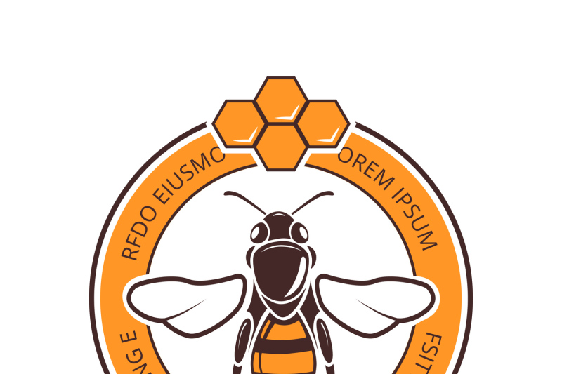 retro-beekeeper-honey-bee-vector-logo