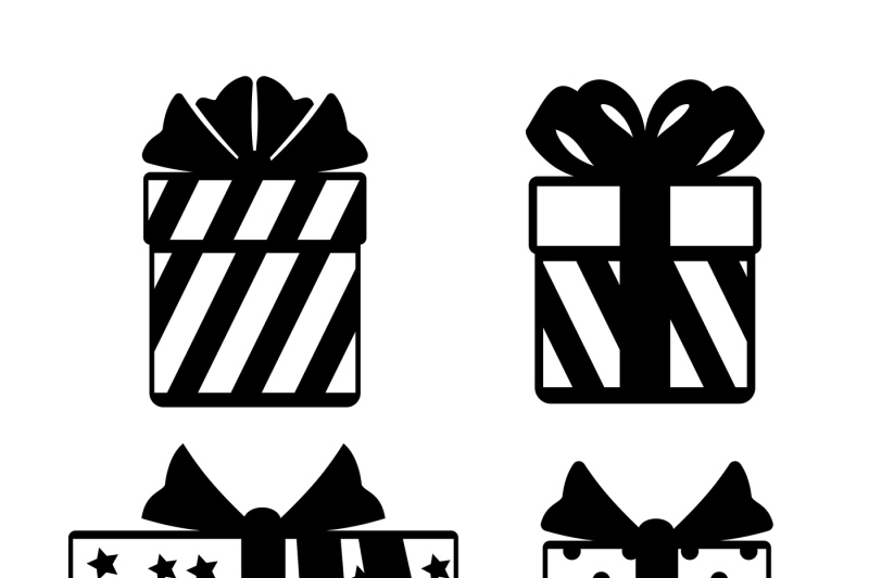 gift-boxes-with-ribbon-bows-icons-set-isolated-over-white