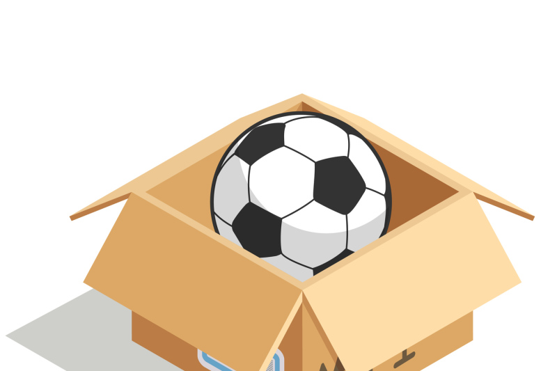 soccer-ball-in-a-box-isolated-over-white