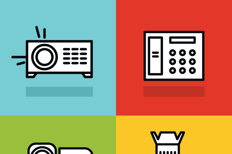 household-appliances-icons-with-black-stroke-on-color-background