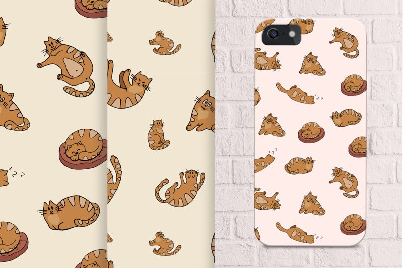 funny-red-cats-vector-set