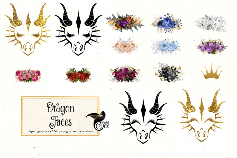 dragon-faces-clipart