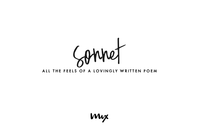 sonnet-a-handwritten-script