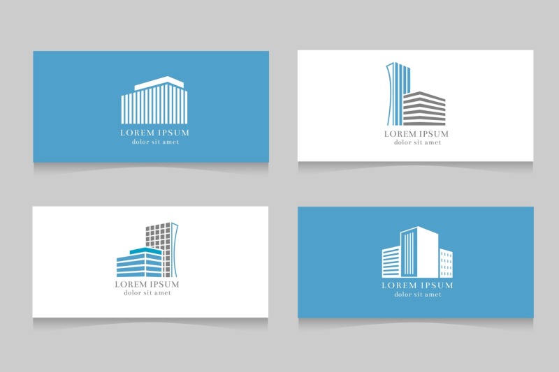 real-estate-logo-with-business-card-template-design