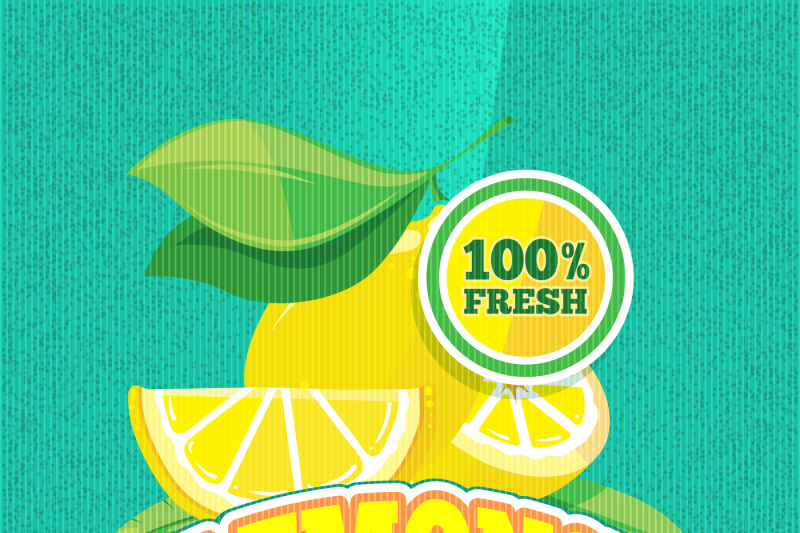 vector-retro-poster-with-juicy-fresh-lemon-lemonade-vintage-backgroun