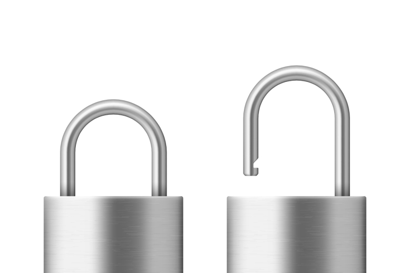 locked-and-unlocked-padlock-vector-illustration-security-concept