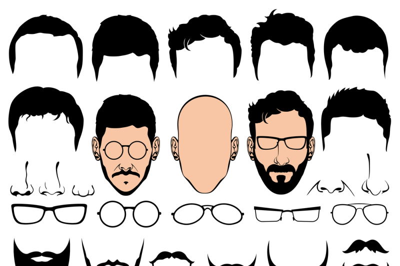 design-constructor-with-man-head-vector-silhouette-shapes-of-haircuts