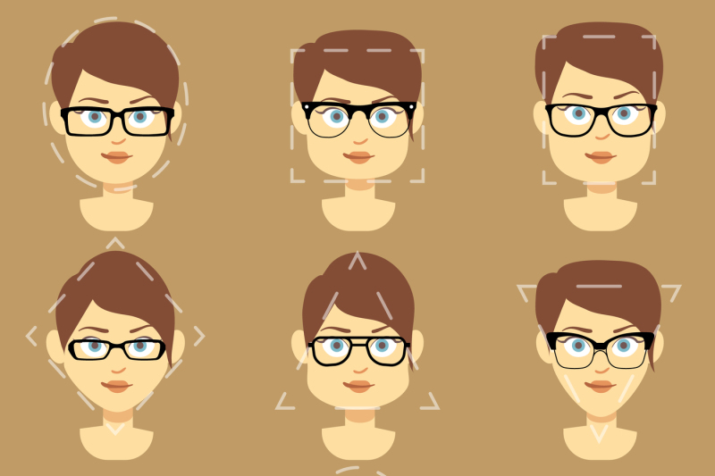 different-glasses-shapes-suitable-for-women-faces-vector-infographic