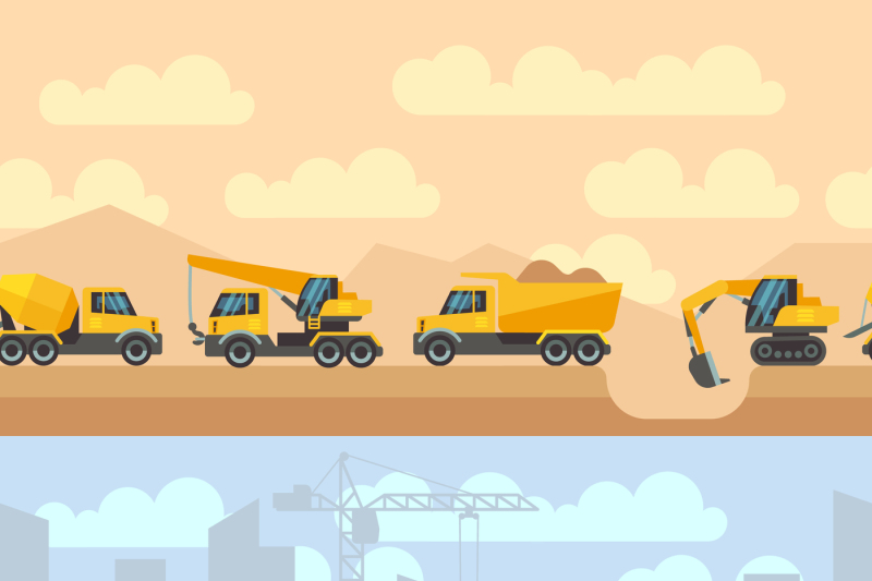 seamless-horizontal-construction-vector-backgrounds-with-machines-cran