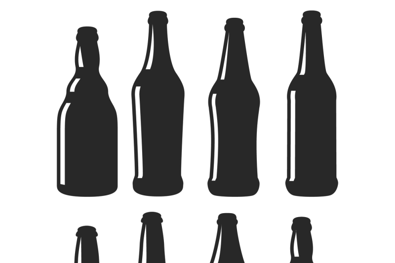 beer-bottles-different-shapes-black-vector-icons